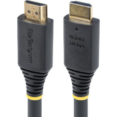 StarTech.com 10 m Active High Speed HDMI Cable, 4K 60Hz/1440p 144Hz, 18Gbps, UHD HDMI 2.0 Arc Cable, TV/PC