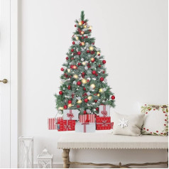ROOMMATES RMK4838GM Giant Christmas Tree and Gifts, Repositionable Removable Sticker