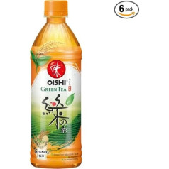 OISHI - Green Tea Genmai - 1 x 500 ml (Pack of 6)