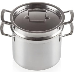 Le Creuset 3-Ply Stainless Steel Pasta Pot, 20 cm