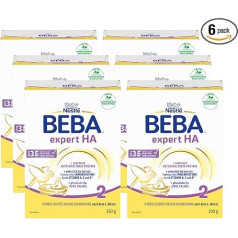 Nestlé BEBA expert HA 2 Hydrolysed Follow-on Formula After 6 Months, Pack of 6 (6 x 550 g)