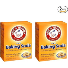 2 x Arm & Hammer Baking Soda, 2 x 454 g, America's Most Popular Baking Soda, The Most Useful Household Means of All Time
