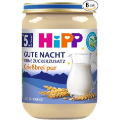 HiPP Pure Organic Oatmeal Porridge Pack of 6 (6 x 190 g)