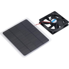 Cosiki Solar Power Fan, Solar Extractor Fan, Solar Panel Fan Set, 10W 12V, Portable USB Solar Fan, Solar Attic Fan for Pet House