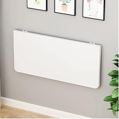 Zxlagdbp Weißer Klapptisch zur Wandmontage/Wandtisch/Wand-Stehtische/Klappbarer Arbeitstisch/Computertisch/Esstisch/mit Halterungen