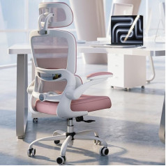 Tralt Office Chair, Desk Chairs, Mesh Computer Desk Chair with Wheels, Ergonomic Office Chair, Height Adjustable, Swivel Chair, Work Chair (Black)