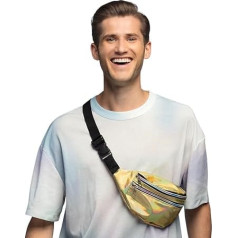 Boland - Holographic Belt Bag, Retro, Accessories for Fancy Dress, Bum Bag, Festival Accessories, Carnival, Theme Party