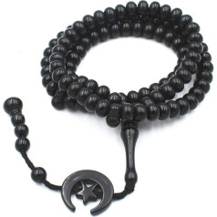 YOISMO Eid Mubarak Muslim Prayer Beads Resin 99 Beads Muslim Rosary Beads
