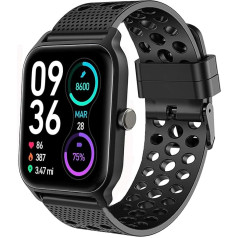 Blueshaweu Strap Compatible with TOOBUR IDW13 / Gydom IDW13 / Woneligo W13 Smartwatch, Classic Sport Silicone Replacement Watch Strap for IDW13 1.8 Inch Smartwatch