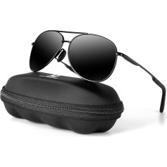 MXNXEU Sunglasses Men's Driving Glasses Polarised Black Polarised Sunglasses Men's Outdoor Vintage Unisex UV400 Driving Sunglasses