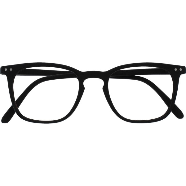 OPULIZE Bex M64-1 -1.00 Long Distance Glasses Myopia Large Square Cool Designer Frame Spring Hinges Scratch-Resistant Black Men Women