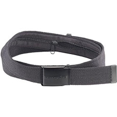PEARL Urban Safe Belt: Travel Money Belt with Hidden Money Compartment, Unisex, 130 x 4 cm, Black (Belt Travel Belt with Money Pocket, Hidden Pocket), black, Apparel