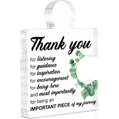 Dankeschön-Geschenke für Frauen, Lehrer, Wertschätzungsgeschenke, Dankeschön-Schild für Kollegen, Mentor, Chef, Supervisor, Therapeutin, Acryl-Puzzleteil, Acryl-Puzzleteil