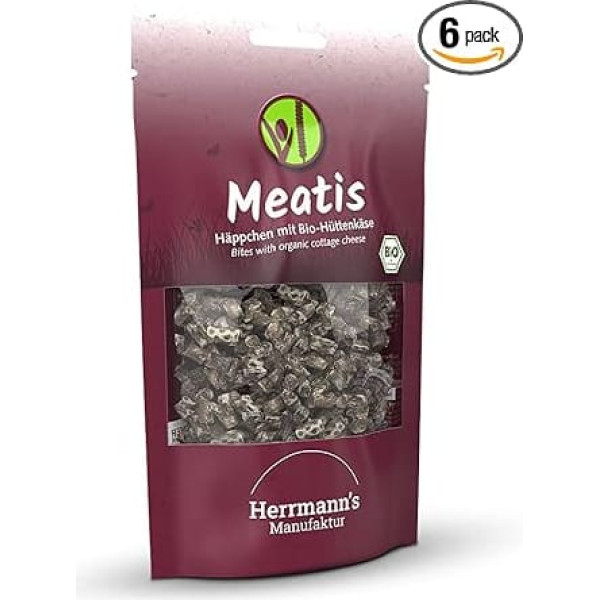 Herrmann's - Meatis Organic Cottage Cheese - 6 x 80g - Snacks - Dog Food