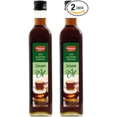 DIAMOND Sesame Oil - 100% Roasted Sesame Seeds - A Culinary Delight with Nutty Aroma - 1 x 500ml (Pack of 2)