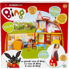 Giochi Preziosi Bing BNG36100 La Grande Casa di Bing Playset with 2 Figures with 3 Rooms and Lots of Accessories for Children from 18 Months Multi-Coloured