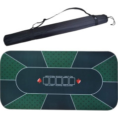 Filzmatte für Tischspiele, Texas Holdem Poker, Casino-Layout, Mottoparty, Pokerabend, Spendenaktionen und Versammlungen