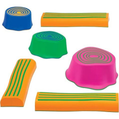 Step-a-Trail - 6-Piece Obstacle Course for Children in the Garden - Indoor and Outdoor - Promotes Coordination and Confidence - Physical and Sensory Play