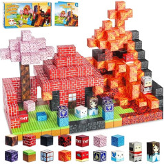 Magnetic Building Blocks Toy, Creative Building Blocks Kit for Boys and Girls, Magnets Toy Gifts for 3 4 5 6 7 8+ Years Children