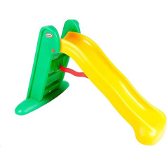 Little Tikes Easy Store Large Slide - Playset for Indoor or Outdoor Use - Durable, Stable, Kid-Safe - Folds for Easy Travel & Storage - Orange & Green