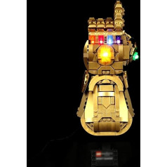 PIPART LED Light Set for 76191 Marvel Infinity Gauntlet, Only Light Set, without Lego Model Included - Easy Installation (Standard)