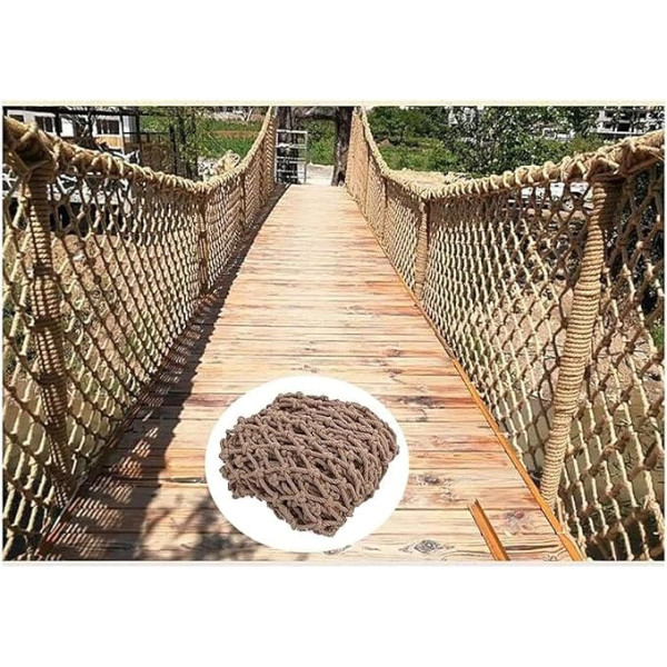 Climbing Webbings, Outdoor Climbing Nets, Indoor Climbing Nets to Promote Coordination, Balance and Strength, Woven Divider, Sisal Rope, Fence Mesh (3 x 5 m (9.9 x 15.15 ft))