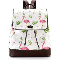 Flamingo Sommer Personalisierte Schultaschen Büchertaschen für Teenager, Mehrfarbig, 27x12.3x32cm, Rucksack Rucksäcke
