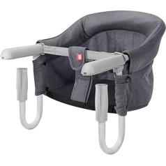 SONARIN Foldable Table Seat, Baby High Chair for Home and On the Go with Transport Bag, Children's High Chair (Grey)
