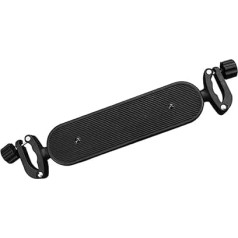 Vaguelly Pushchair Pedal Universal Footrest for Pushchairs Footboard for Pushchairs Baby Pram Footrest Pram Foot Extension Travel Stand Cushion Black Iron Tube