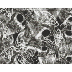 Water Transfer Printing Film I CA-R-065 Skulls Black I 5 m Film in 50 cm Width I Water Transfer Printing Film WTP Water Transfer Printing Hydrographics