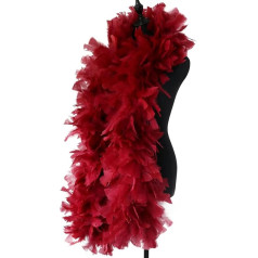 2 Meter, 200 g, braune Truthahn-Federboa, großer, flauschiger Federschal zum Basteln, Cosplay-Kostüm, Kleidung, Federboas, Frather (Farbe: 02, Größe: 2 Meter)-2 Meter-01