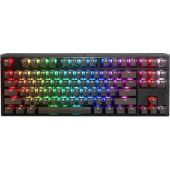 Ducky One 3 Aura Black TKL Gaming Keyboard, RGB LED, MX-Silent-Red (US)