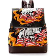 Raptor America Cool Personalised School Bags Book Bags for Teenagers, Multicoloured, 27 x 12.3 x 32 cm, Backpack Backpacks, multicoloured