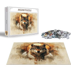 Puzzle Deer Puzzle 4000 Pieces Landscape Wooden Puzzle Adults, Premium Quality Classic Wooden Educational Game, Classic Fun Jigsaw Adults, Challenging Game Jigsaws for Home Decor Gift x-621