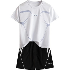 Bekleidungssets Jungen - Sommer Outfit 2-Teilig Weiche Baumwollmischung Kurzarm Top Hemd + Kurze Hose 2-tlg Hawaii Hemd mit Shorts Kurzarm Leicht Strand für Taufe Geburtstagsparty Hochzeit