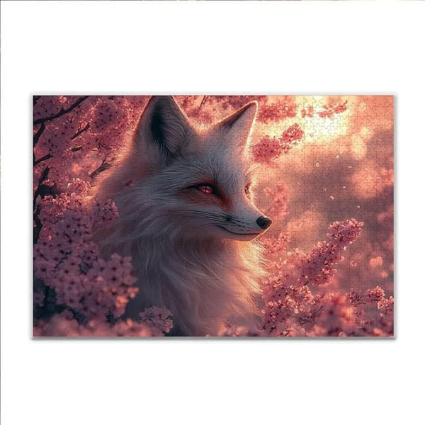 Puzzle 300 Teile Fuchs Tier Puzzle Erwachsene Anspruchsvoll, Klassische Holzpuzzle Erwachsene, Puzzlespiele für Die Ganze Familie, Wooden Jigsaw Puzzel ab 14 Jahre für Junge Mädchen für Geschenke O-9