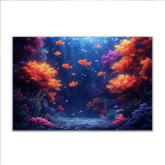 Puzzle 4000 Teile Koralle Fisch Puzzle Erwachsene Anspruchsvoll, Klassische Holzpuzzle Erwachsene, Puzzlespiele für Die Ganze Familie, Wooden Jigsaw Puzzel ab 14 Jahre für Junge Mädchen Geschenke X-4
