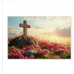 Puzzle 1000 Teile Blume Frühling Puzzle Erwachsene Anspruchsvoll, Klassische Holzpuzzle Erwachsene, Puzzlespiele für Die Ganze Familie, Wooden Jigsaw Puzzel ab 14 Jahre für Junge Mädchen Geschenke Q-9