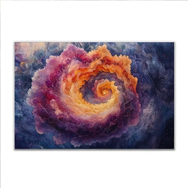 Puzzle 4000 Teile Wirbel Bunt Puzzle Erwachsene Anspruchsvoll, Klassische Holzpuzzle Erwachsene, Puzzlespiele für Die Ganze Familie, Wooden Jigsaw Puzzel ab 14 Jahre für Junge Mädchen Geschenke Q-0