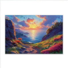Puzzle 4000 Teile Landschaft Frühling Puzzle Erwachsene Anspruchsvoll, Klassische Holzpuzzle Erwachsene, Puzzlespiele für Die Ganze Familie, Wooden Jigsaw Puzzel ab 14 Jahre für Junge Mädchen T-81