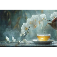 Wood Puzzles Für Erwachsene Und Kinder,Tea Tasting Puzzle Spielzeugset, Familienspiele Home Decor Geschenk 1000 PCS-50 * 75cm