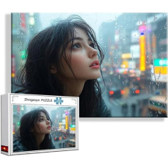 Puzzle Frau Schönheit 3000 Teile Groß XXL 120 x 80 cm, Jigsaw Art Impossible Erwachsene Anspruchsvoll, Klassische Jigsaw Erwachsene, Junge, Mädchen, Geschicklichkeitsspiel für Die Ganze Familie Z-8