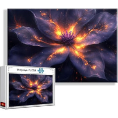 Puzzle Blume Blume 3000 Teile Groß XXL 120 x 80 cm, Jigsaw Art Impossible Erwachsene Anspruchsvoll, DIY Klassische Jigsaw Erwachsene, Junge, Mädchen, Geschicklichkeitsspiel für Die Ganze Familie C-8