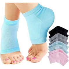 Nado Care Moisturizing Socks, Lotion Gel for Dry Cracked Heels, Pack of 4, Spa Gel Socks, Humectant, Moisturizer, Heel Balm, Foot Care, Heel Softer