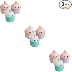 minkissy 3 Sets of Foam Cleaners for Face Remover, Cleansing Balm, Face Care Products, Foam Soap Dispenser, Bubble Machine, Moisturising Cream, Pp 3 Pieces x 3