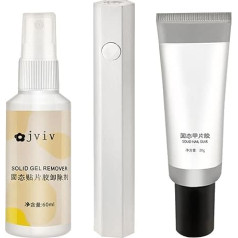 3 Nail Glue Gel, UV Nail Gel, Kit, Solid Nail Gel, Long-Lasting Gel, Easy Application, Nail Glue Kit, UV Gel Kit, Salon Quality Gel, Gel Nail Glue, Professional