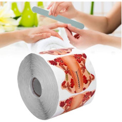 Sustvita Long Nail Gel Moulds, Self Adhesive Nail Art Extension Guide, 12 × 12 × 9, 500 Pieces for Home Use
