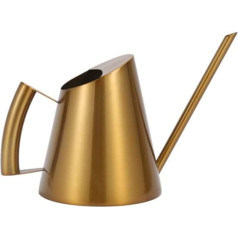 Lfhelper Watering Can Indoor Plants 1.5 L Stainless Steel Watering Can Indoor Long Nozzles Flower Watering Can with Comfort Handle for Family Office 27 x 19 cm