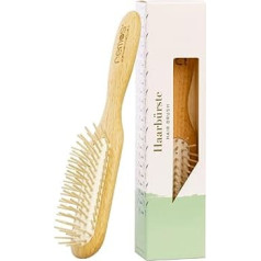 Remos Pneumatic Hair Brush Narrow with Wooden Pins Made of Beech Wood - Full Hair
