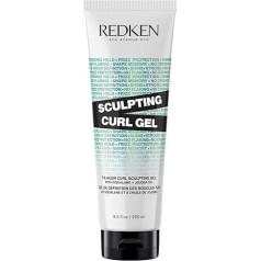 Redken Structuring Gel for up to 72 Hours of Defined and Sealed Curls without Frizz, with Squalane and Jojoba Oil, for More Shine, Silicone-Free, Sculpting Curl Gel, 1 x 250 ml
